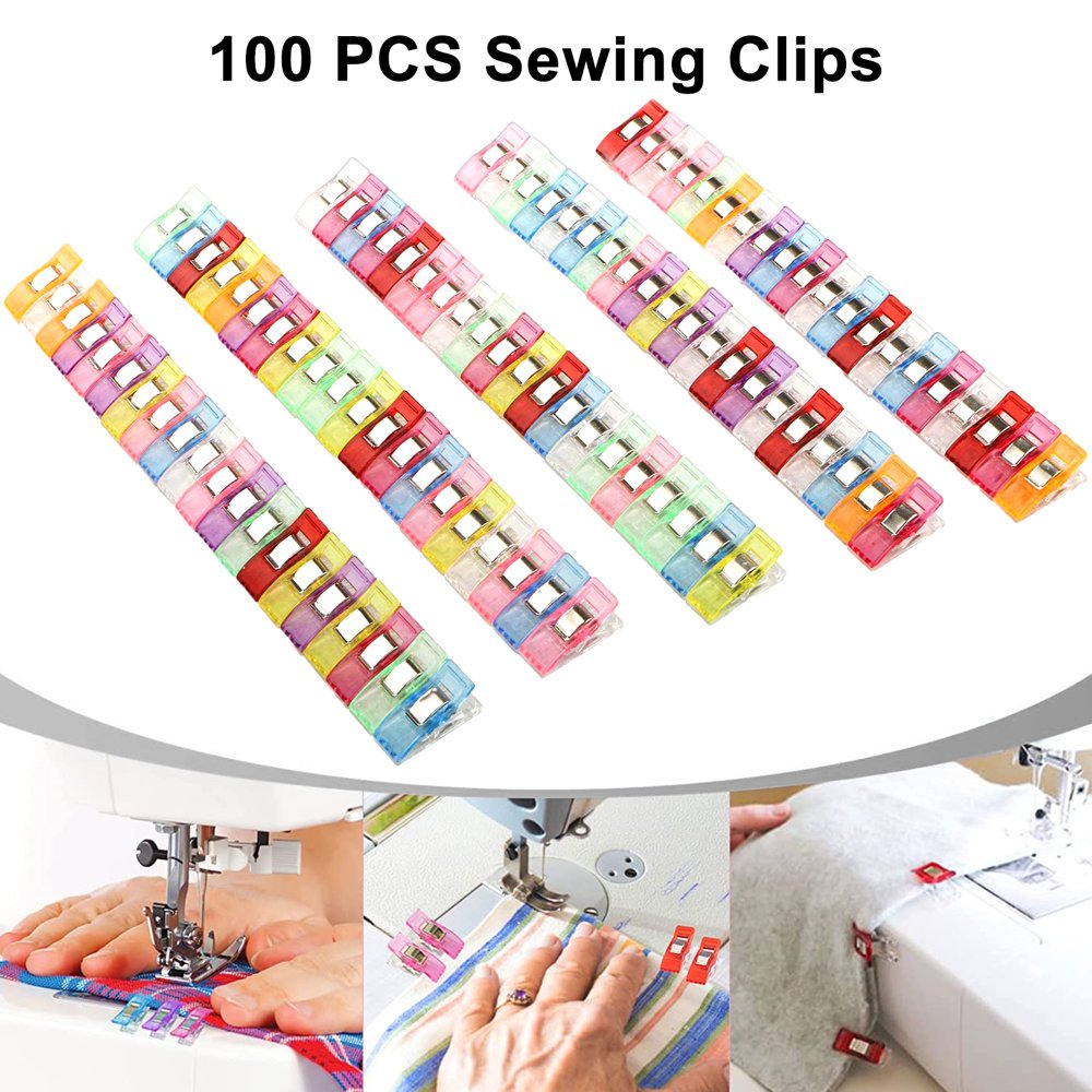 Colorful Multipurpose Mini Plastic 27mm Sewing Clips Quilting Clips for  Crafting Binding with Tin Box Package - China Quilting Clips and Sewing  Clips price